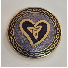 ENAMEL BROOCH CELTIC HEART